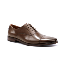 Custom Brown Formal Pure Leather Mens Oxford Dress Shoe Manufacturer